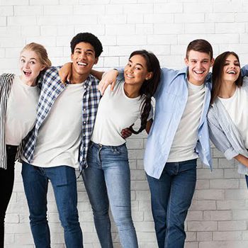 A group of friends posing for a photo