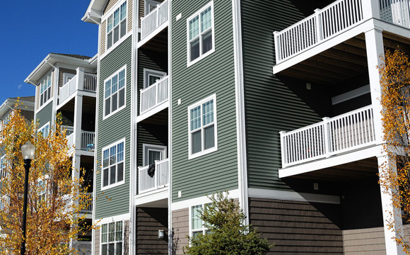 A large apartment complex.